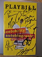 Celebrity Autobiography Cast Signed Playbill - Macchio, Jackson - 9 Signatures**