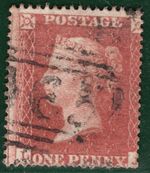 GB QV PENNY RED SG.21 Spec C4 1d Plate 2 (LJ) *MAJOR RE-ENTRY* Cat £350 SBR83