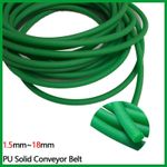 PU Polyurethane Conveyor Belts Green Round Solid Drive Belting Diameter 1.5~18mm