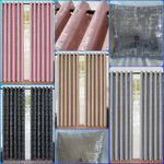 Glitter Shimmer Eyelet Curtains Thermal Blackout Ring Top Silver Black Metalic 