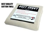 Cotton Twill Dust Sheets Various Size DIY Builder Decorating Cover Painter cloth