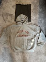 Unisex Fear Of God Essentials grey cotton hoodie size XXS BNWT authentic box fit