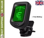 Digital Chromatic LCD Clip-On Tuner For Guitar Ukulele Violin Bass Instruments