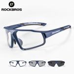 ROCKBROS Cycling Glasses Sports Sunglasses UV400 Clear Photochromic Lens Unisex