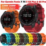 Quick Fit Watch Band For Garmin Fenix 8 E 7 7X 7S 6 6X 6S Pro 5 5X 5S Epix Strap