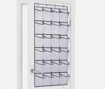 24 Pockets Over Door Hanging Shoe Rack Tidy Storage Holder Hanger Organisers UK