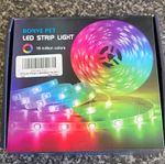 BONVE PET RGB LED Light Strip Kit Multicolour Music Sound Sensor Remote