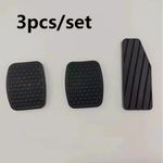 Set of 3 Rubber Car Pedal Cover Kit – Brake, Clutch & Accelerator Pads UK Stock