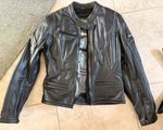 FRANK THOMAS LADY RIDER CLASSIC BLACK LEATHER BIKER JACKET: SIZE 14