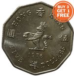 5 DOLLARS HONG KONG - CHOICE OF DATE FROM 1976-1979