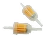 2X Universal Inline Fuel Filter 6-8mm 1/4" Petrol Gas Lawn Mower Motorcycle uk