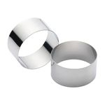 KitchenCraft Set of 2 Stainless Steel Cooking Rings