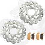 2x Front Brake Discs Rotors Pads For Honda TRX450R TRX450ER TRX 450 R / ER 04-13