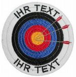 Archery Arrows Patch With Custom Text White Patch 10cm (65)