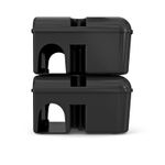 NOPE Rat & Mouse Bait Box Lockable x2 Indoor/Outdoor All-Weather Fits Grain Bait