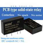 BRM SSR solid-state relay DC-AC small pin PCB circuit board 5A DC controll AC