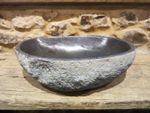 Natural Riverstone Bird Bath – Hand-Carved Stone Garden Feature – Home Decor No2