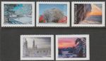 USA Sc. 6038-42 (F) Winter Landscapes 2025 MNH bklt. singles