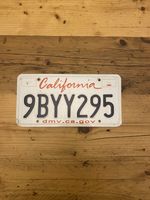 Vintage California  US Car Licence Plate 9BYY295