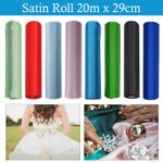20M Satin Fabric Roll for Chair Sash Table Runner Christmas Tree Dress Making