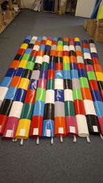 EQUESTRIAN HORSE JUMP POLE SLEEVE COVERS, STRONG, MULTI COLOURED, 3MT