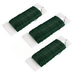77 Gauge Green Florist Wire For Xmas Flower Arrangements DIY Craft Wreath Making