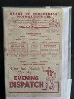 Heart of Midlothian Hearts V Airdieonians Scottish League 1949 Programme