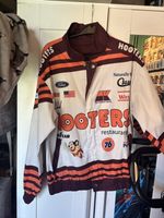 Hooters NASCAR Racing Jacket Medium Vintage Mighty Mouse Ford & Winston Sponsors
