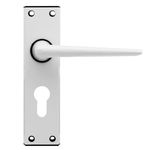 Caravan Door Handles Ellbee - White Eurolock