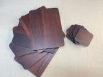 Acacia Wood Set Of 6 Placemats & Coasters Natural Dining Table Mats
