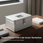 Aluminum Combination Lock Box Sturdy Construction Combination Lock Box for Home