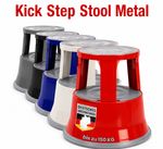 High Quality Heavy Duty Step Foot Kick Stool with Castors Retail, Office, Shop.