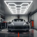 5/14 Hexagon LED Lighting Detail Garage Workshop Retail Light Honeycomb Border