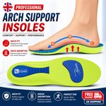 Heavy Duty Orthotic Arch Support Insoles, Shock Absorbing Orthopedic insoles New