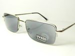  Mens Silver Reading Sunglasses Grey Tinted Readers 