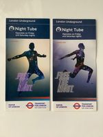 Vintage London Underground Tube map August + October 2016