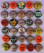 30 Vintage c1940s - 70s Soda Cola Bottle Tops Caps Donald Duck Corky Clown Ritz