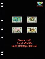 $9.90 Scott Value - 1972 GHANA Wildlife Monkeys Flowers African CV MNH NH UMM