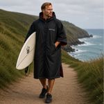 Adult Waterproof Dry Changing Robe Fleece Lined Swim Surf Outdoor Coat