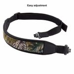 Camouflage 2 Points Rifle Gun Sling with Swivels Durable Shoulder Padded Strap