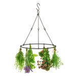 Hanging Herb Drying Rack Steel Metal Flower Dryer Display Kitchen Plant Decor Uk