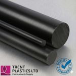 HDPE Rod - Black | Cut to Size | PE300 Polyethylene Round Bar Food Safe