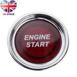 NEW Universal 12V Car Engine Start Push Button Switch Ignition Starter Red LED