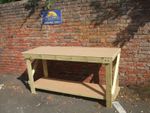 wooden work bench 2ft up to 6ft heavy duty,  mdf top suitable for vice