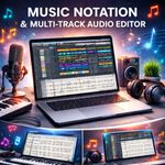 Music Notation & Multi-Track Audio Editor Software – Recorder & Tracker CD