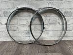 Ddrum Chrome 12” Drum Hoops Rims 6 Lug Hardware Tension #HO008