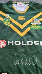 KANGAROOS RUGBY LEAGUE GAME WORN JERSEY