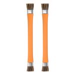 2pcs Double-Head Phone Motherboard Cleaning Brush 12x15mm Bristles Hair, Orange
