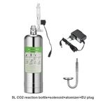 5L Double Aquarium CO2 Generator Kit Cylinder with Solenoid Valve & Diffuser UK