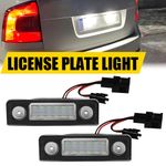 2x Canbus White LED Licence Number Plate Light For Skoda Octavia 1Z Roomster 5J